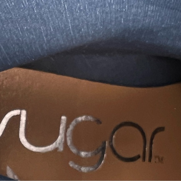 Sugar Light Blue Fringe Ankle Boots - Picture 10 of 11